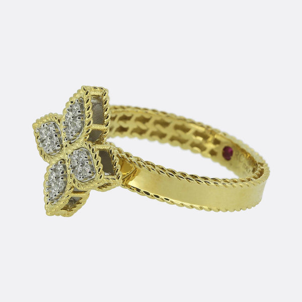 Roberto Coin Diamond Princess Flower Ring