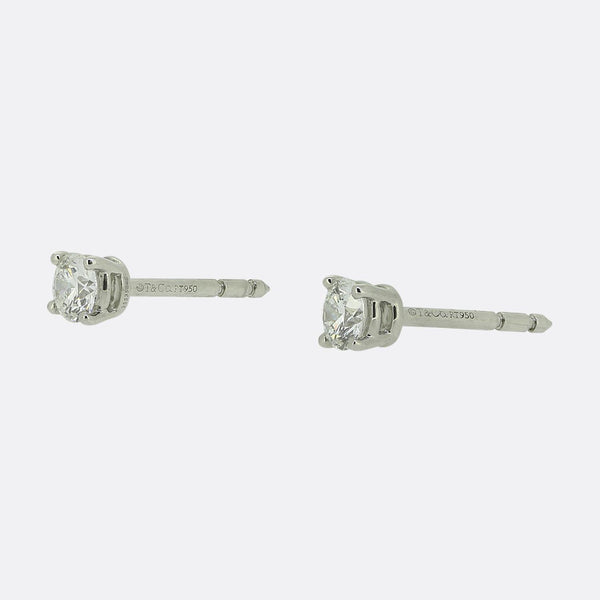 Tiffany & Co. 0.40 Carat Diamond Stud Earrings