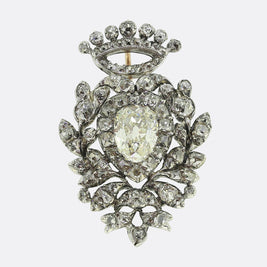 Victorian Diamond Heart Pendant