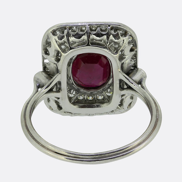 Art Deco Ruby and Diamond Ring