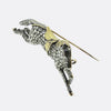 Victorian Rose Cut Diamond Horse Brooch