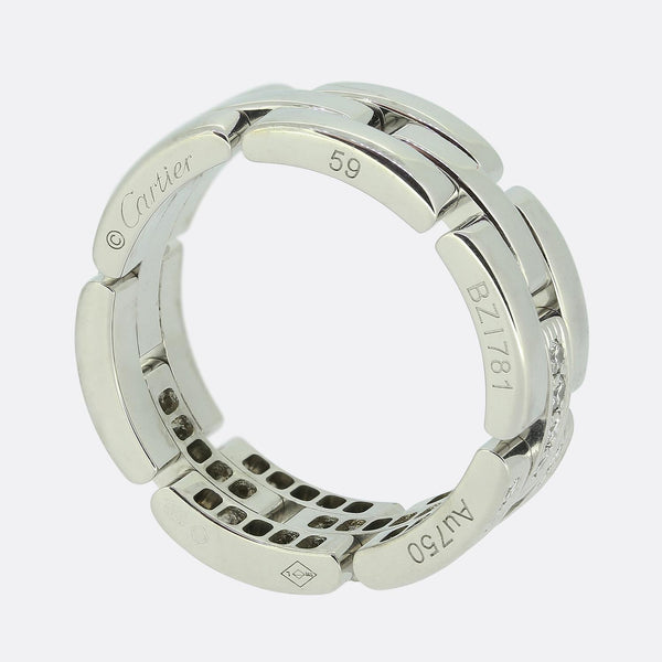 Cartier Diamond Tank Francaise Ring Size R (59)
