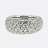 2.70 Carat Round Brilliant Cut Pavé Set Diamond Ring
