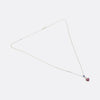 Vintage Ruby Heart Sapphire and Diamond Necklace