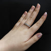 0.75 Carat Two-Row Diamond Eternity Band Ring Size N (54)