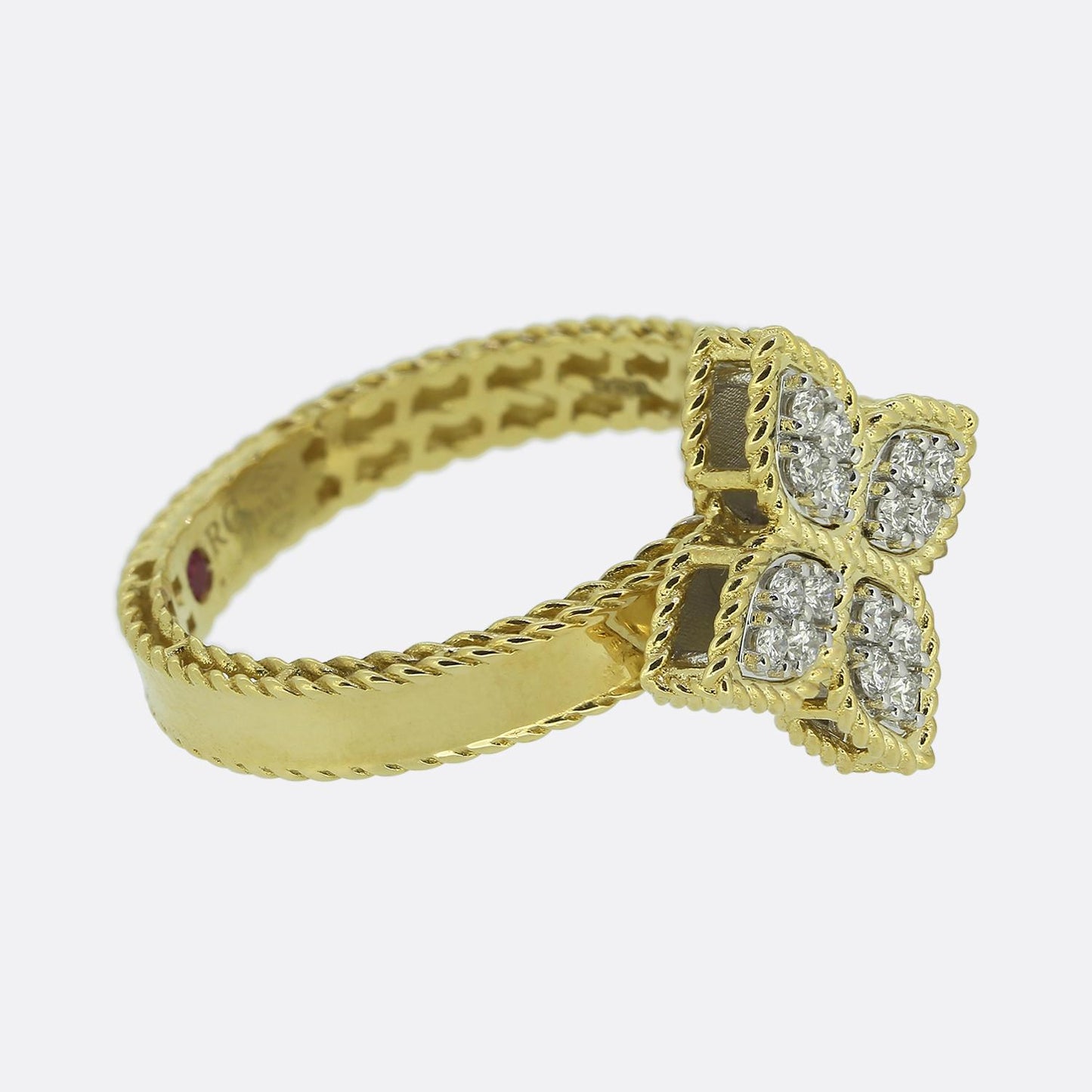 Roberto Coin Diamond Princess Flower Ring