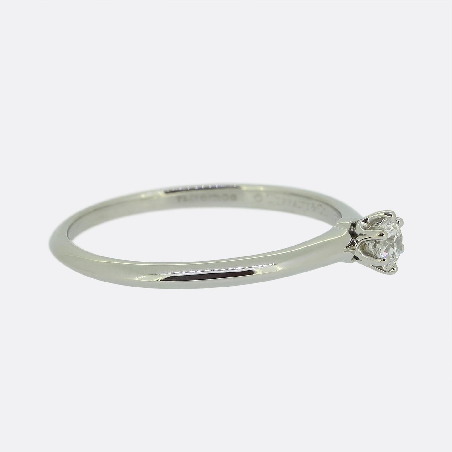 Tiffany & Co. 0.23 Carat Diamond Engagement Ring