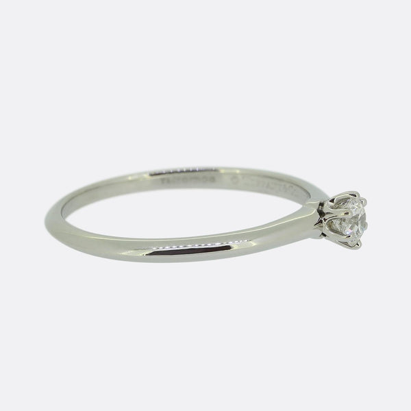 Tiffany & Co. 0.23 Carat Diamond Engagement Ring