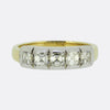 TVJ 0.90 Carat Asscher Cut Diamond Five-Stone Ring
