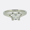 1.01 Asscher Cut Diamond Solitaire Engagement Ring
