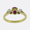 Vintage Ruby and Diamond Three-Stone Ring