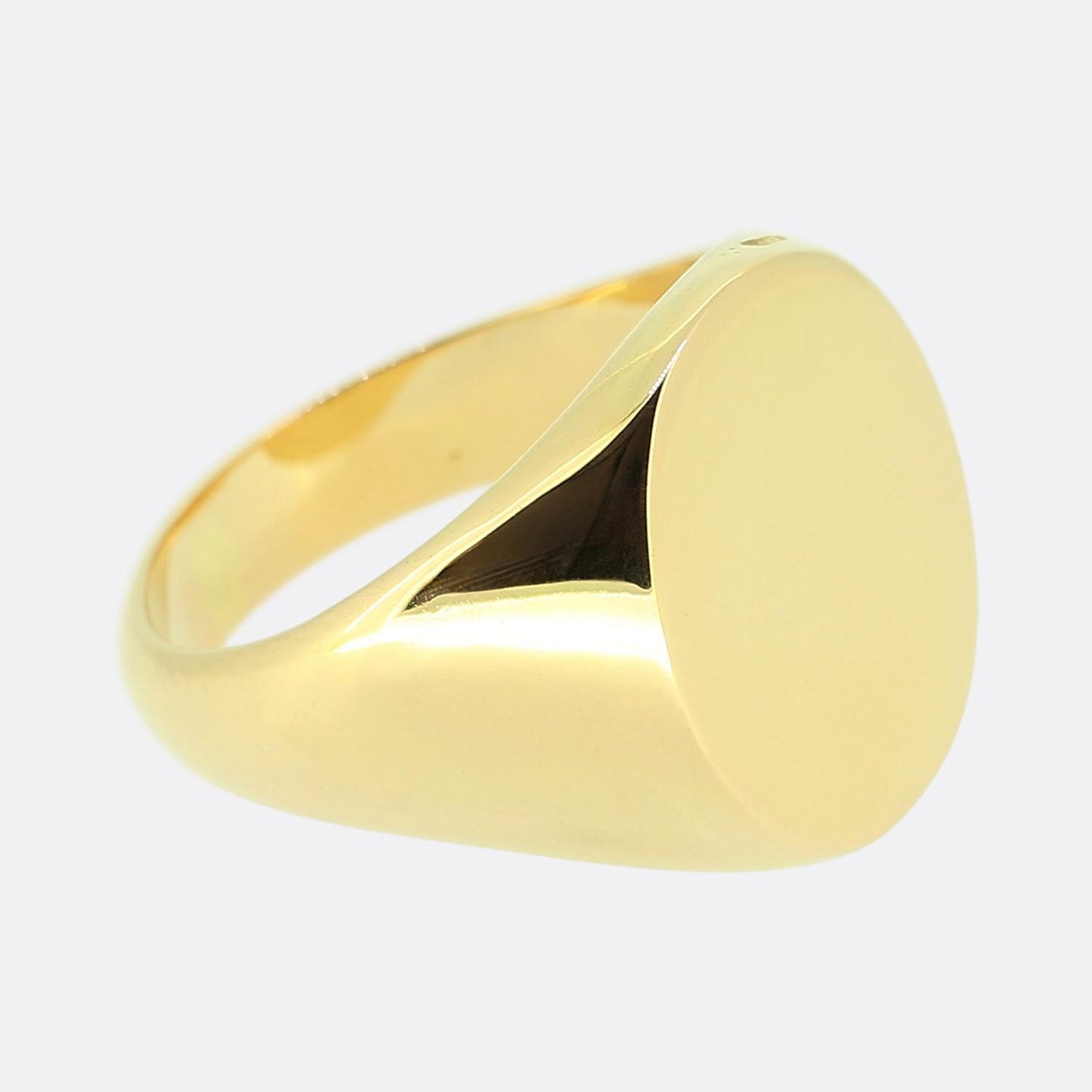 Vintage Plain Signet Ring