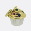 Tiffany & Co. Ruby Sapphire Emerald Cupcake Charm Pendant