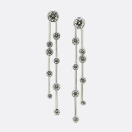 Boodles Long Raindance Diamond Earrings