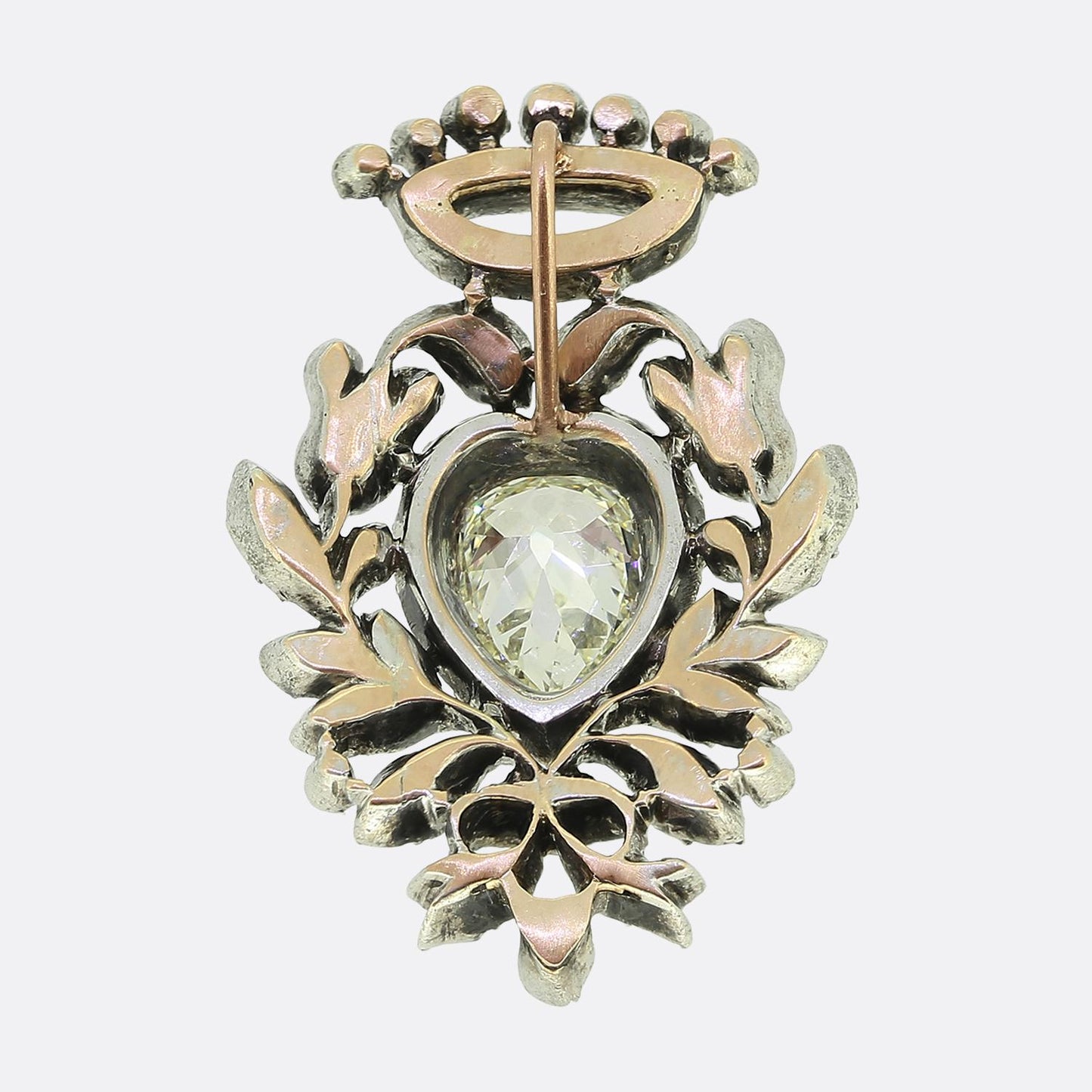Victorian Diamond Heart Pendant