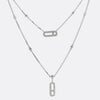 Messika Move Uno Two-Row Pavé Diamond Necklace
