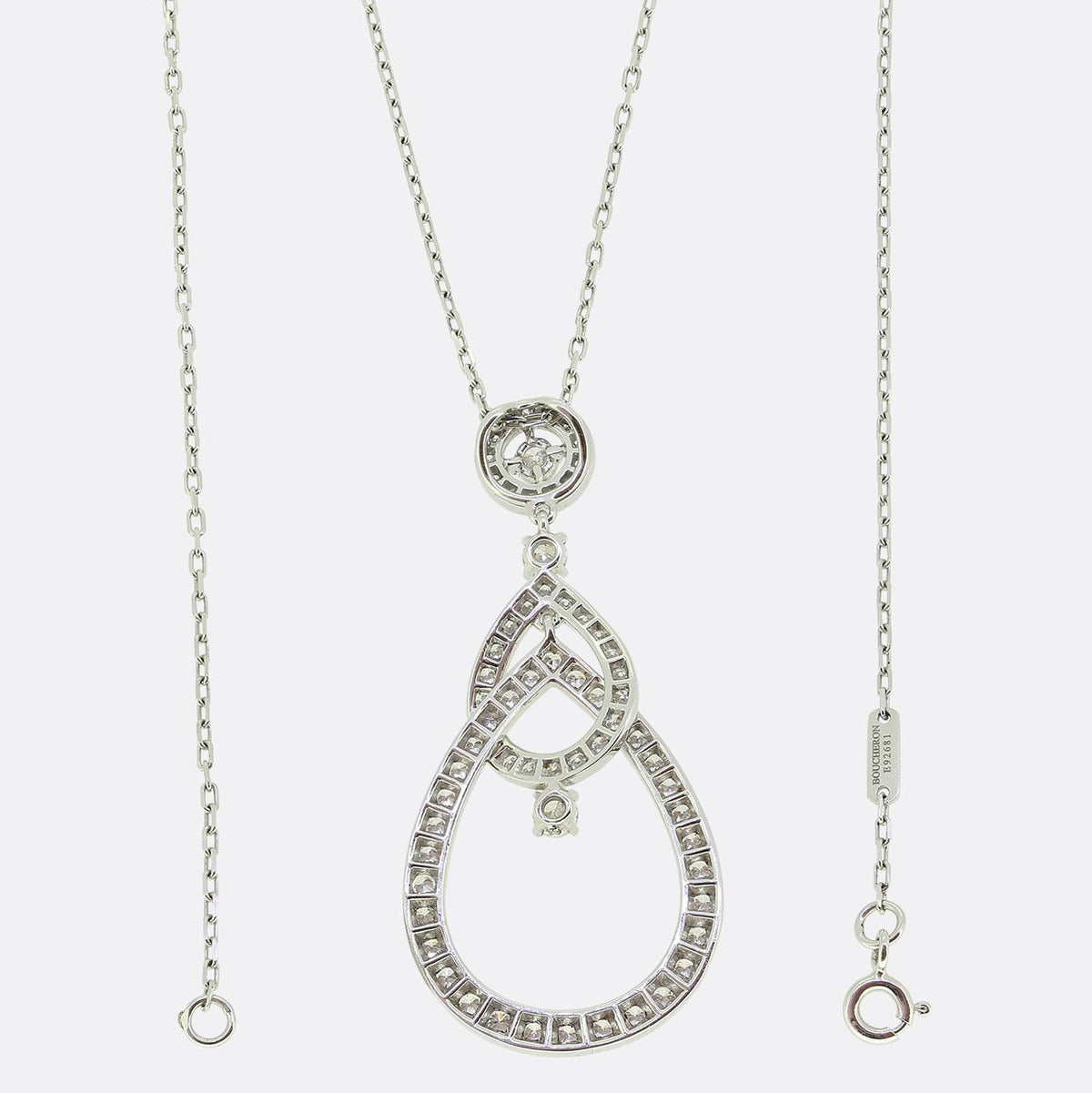 Boucheron Ava Mobile Diamond Waterdrop Necklace