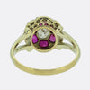 Antique Ruby and Diamond Cluster Ring