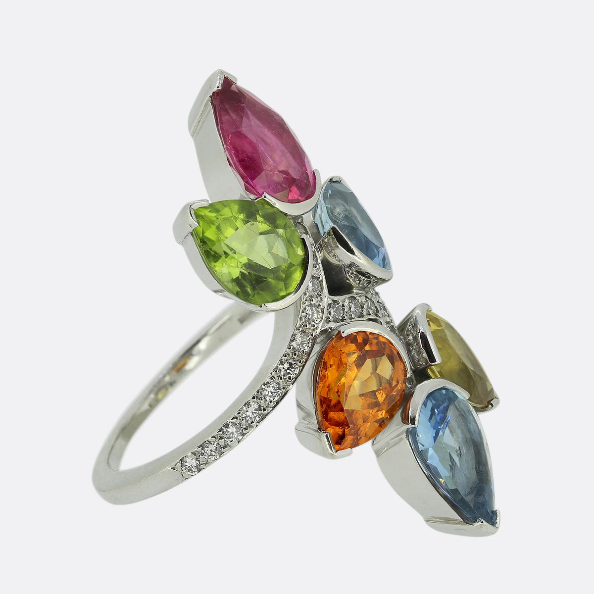 Boodles Gem-Set Castaway Ring