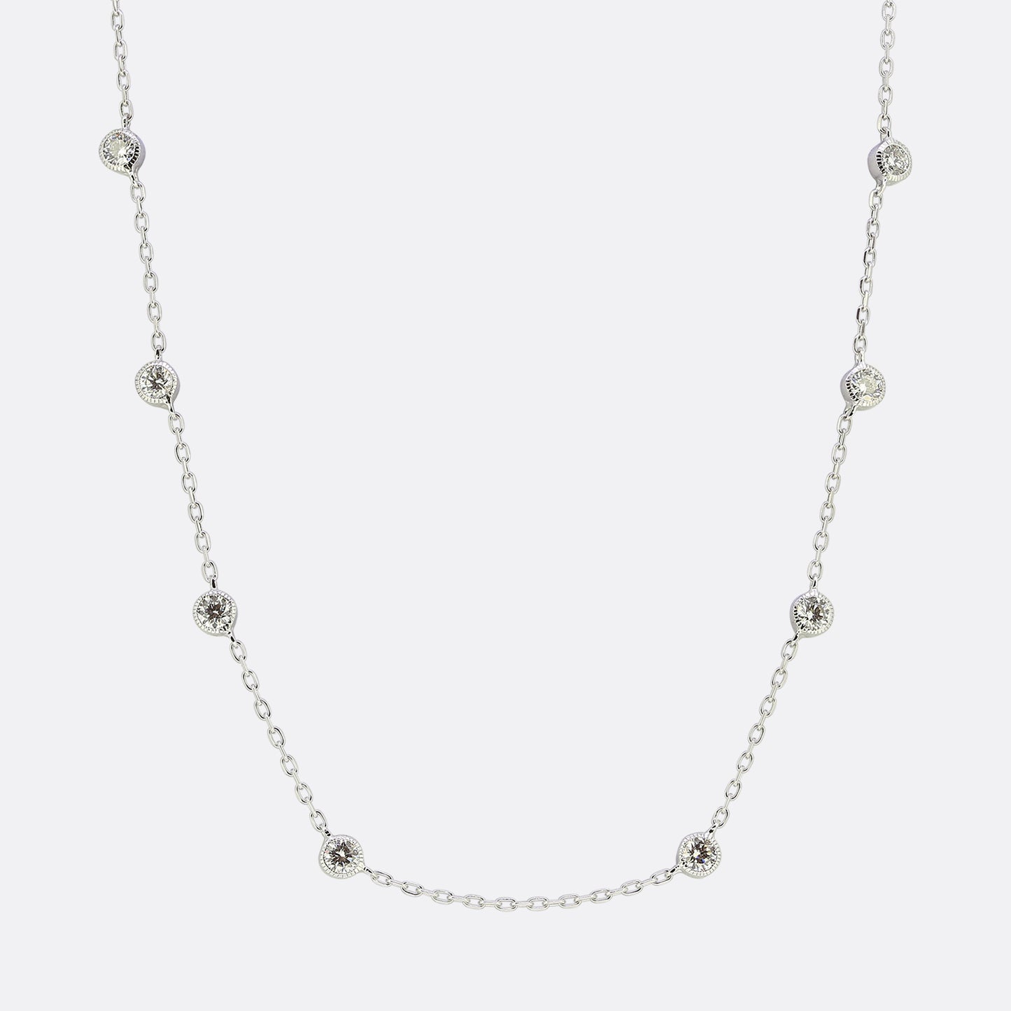 1.32 Carat Diamond Chain Necklace