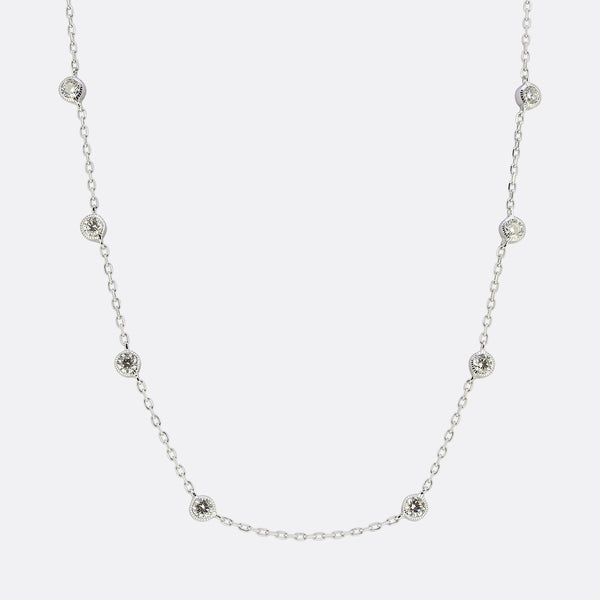 1.32 Carat Diamond Chain Necklace