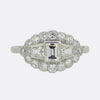 Art Deco Diamond Cluster Ring