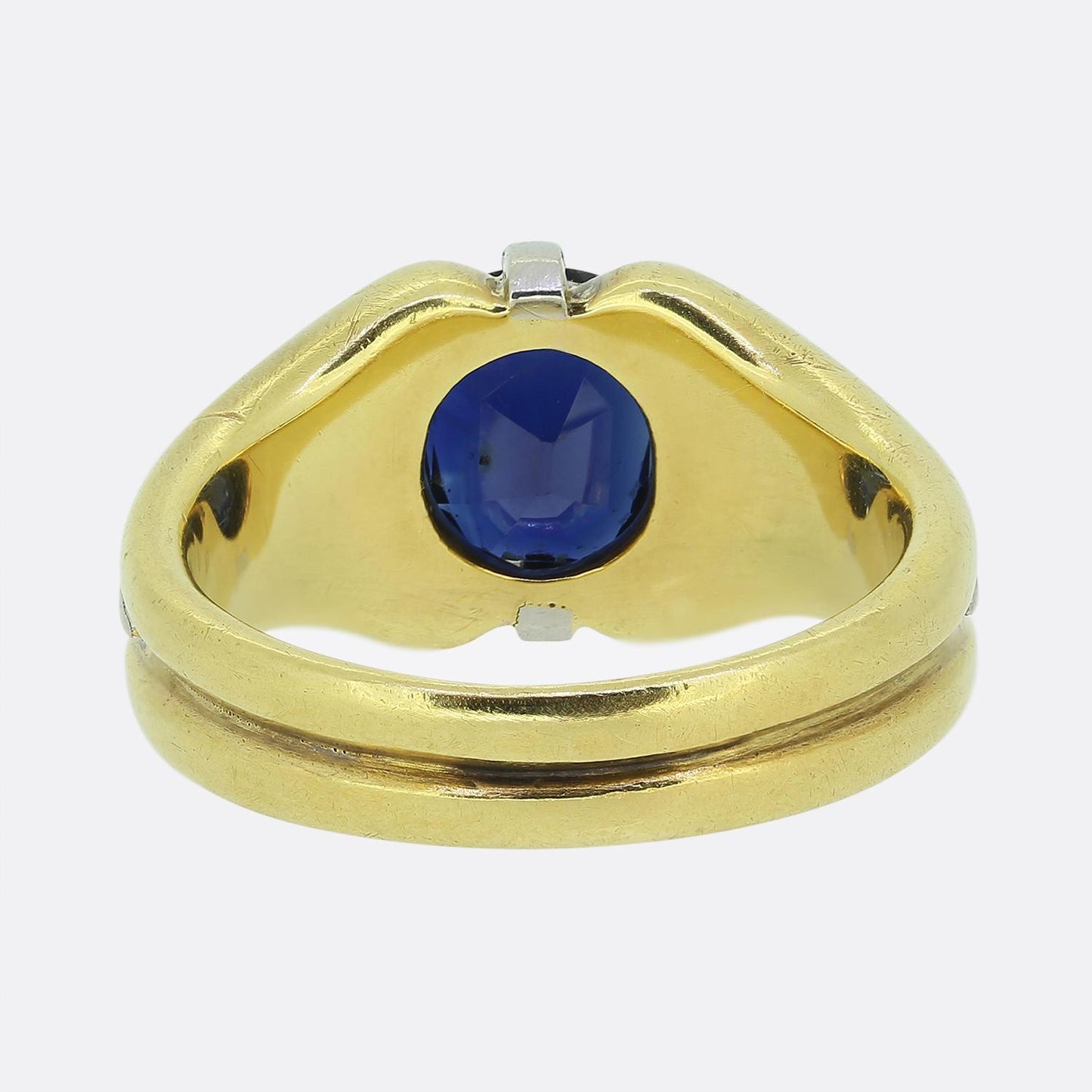 Vintage French Sapphire Single Stone Ring