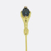 Antique Talon Sapphire Pin