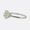 Antique 1.95 Carat Cushion Cut Diamond Solitaire Ring