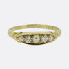 Antique Pearl and Diamond Five-Stone Ring