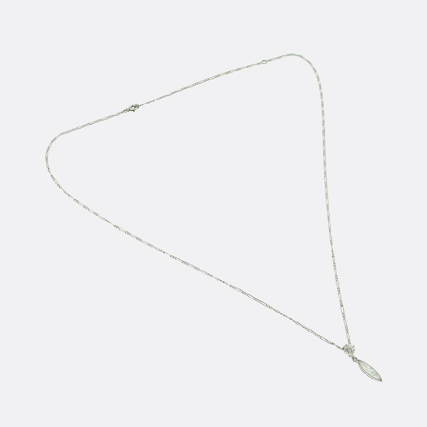 Art Deco Marquise Cut Diamond Necklace