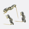 Aucoc Antique Diamond Bow Brooch Set