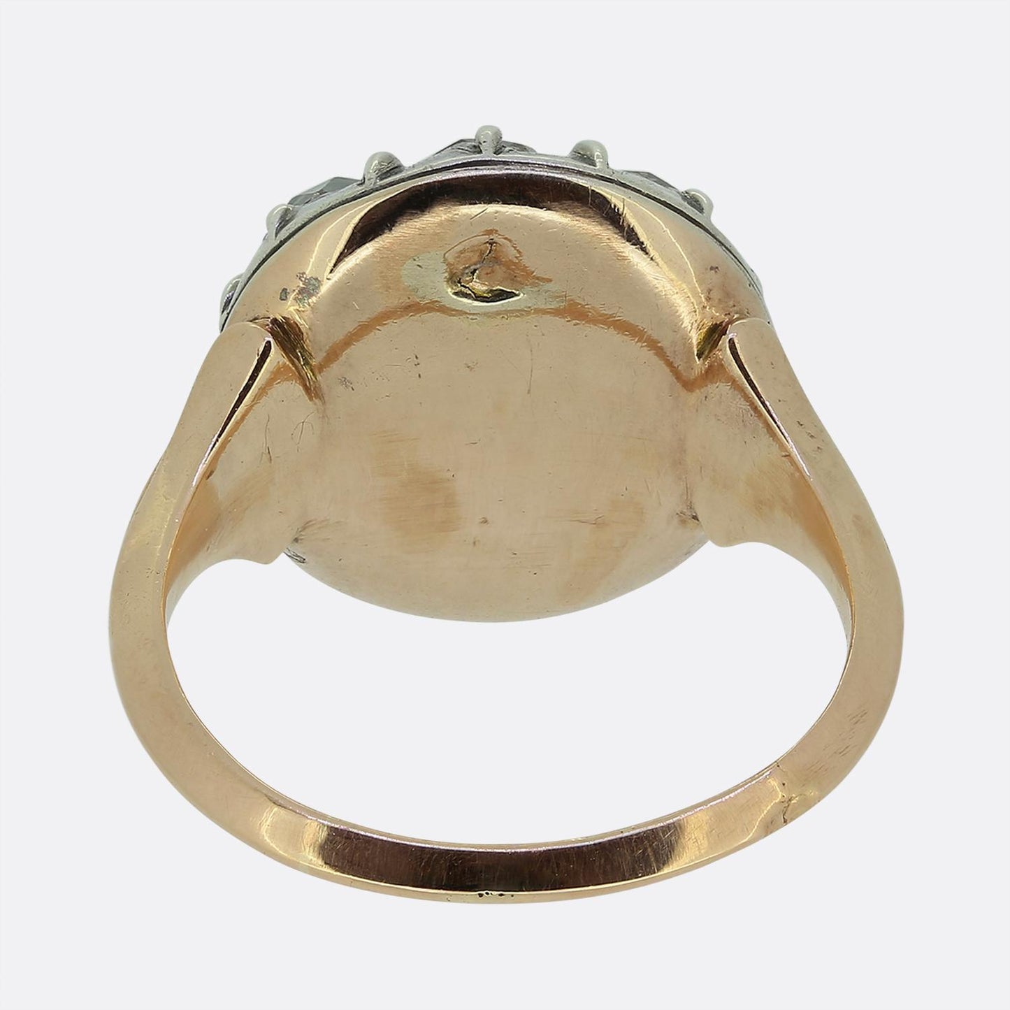 Late Georgian Rose Cut Diamond Cluster Ring