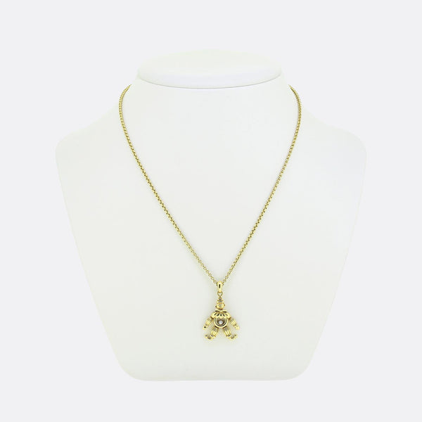 Chopard Happy Diamonds Clown Pendant Necklace