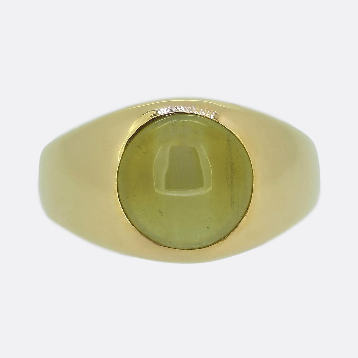 Vintage Cat's Eye Chrysoberyl Single-Stone Ring