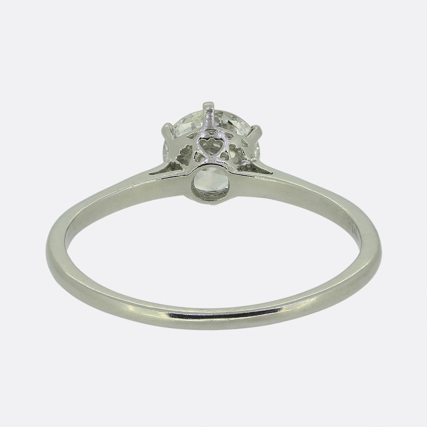 Art Deco 0.65 Carat Diamond Engagement Ring