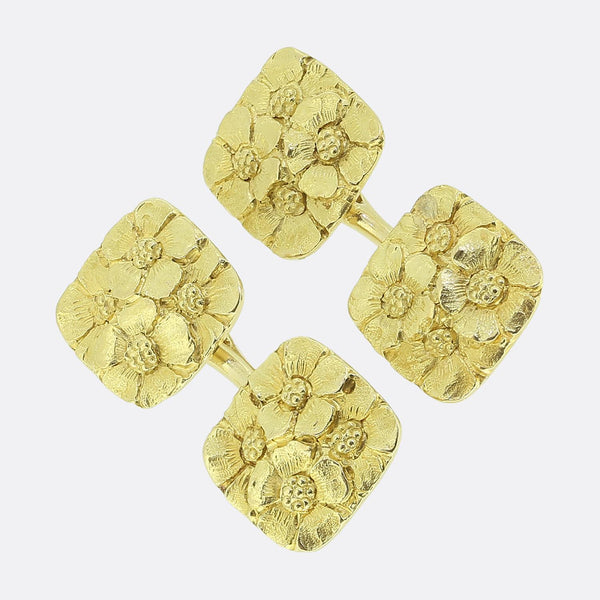 Antique Floral Cufflinks