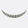 Victorian 7.50 Carat Old Cut Diamond Crescent Brooch