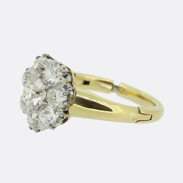 Vintage Diamond Cluster Arthritic Ring