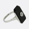 Art Deco Onyx and Diamond Ring