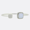 Fred Paris Diamond and Chalcedony Interchangeable Bangle