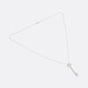 Tiffany & Co. Diamond Key Pendant Necklace