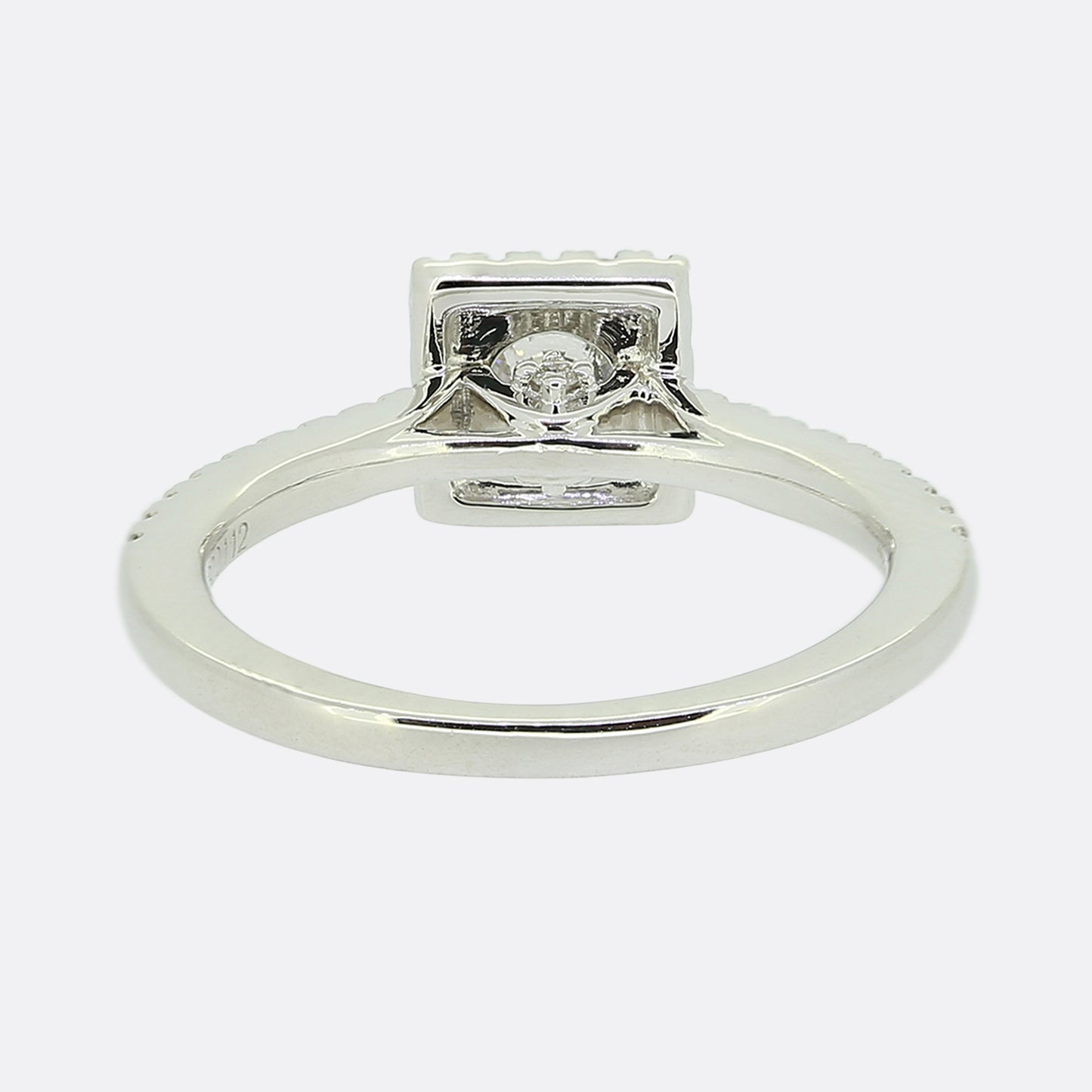 Tolkowsky 0.50 Carat Diamond Halo Ring