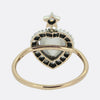 Antique Moonstone Diamond Heart and Star Ring