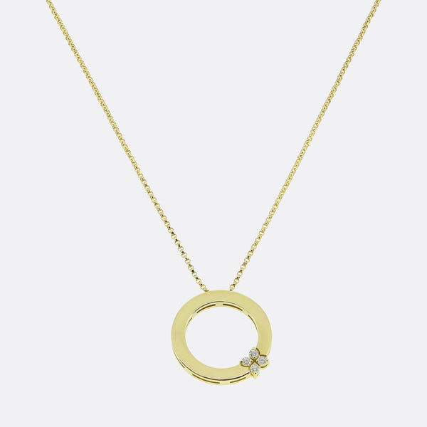 Roberto Coin Love in Verona 0.09 Carat Diamond Pendant Necklace