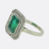 Art Deco Colombian Emerald and Diamond Ring