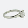 1.01 Asscher Cut Diamond Solitaire Engagement Ring