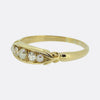 Antique Pearl and Diamond Five-Stone Ring