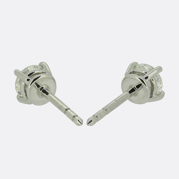 Tiffany & Co. 0.78 Carat Diamond Stud Earrings