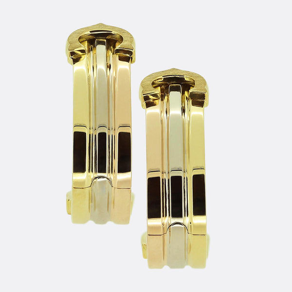 Cartier Double C Tri-Colour Earrings